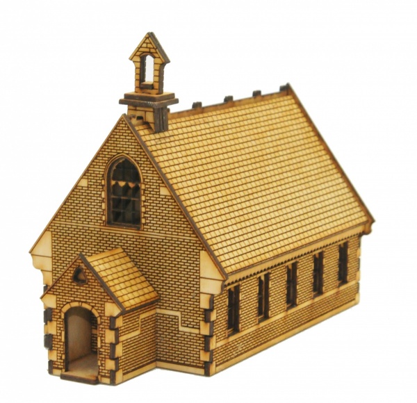 TT-CH003 Small Parish Church TT:120 Gauge Model Laser Cut Kit